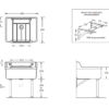 G1500.PW4 2 Johnson Suisse Cleaners Sink Include Grate/buffer And Bracket (no Legs)