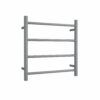 Thermogroup 240Volt Straight Gun Metal Heated Towel Rail Round SR25MGM 550mm