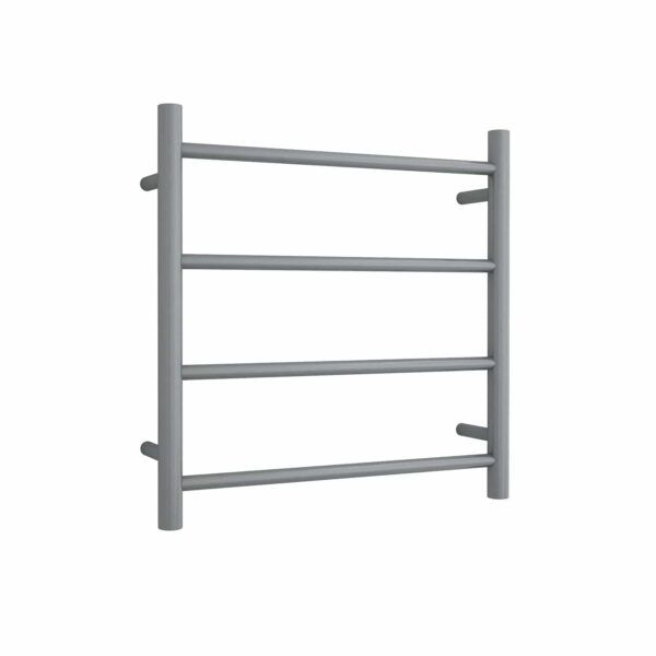 Thermogroup 240Volt Straight Gun Metal Heated Towel Rail Round SR25MGM 550mm