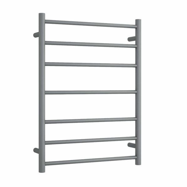 Thermogroup 240Volt Straight Gun Metal Heated Towel Rail Round SR44MGM 600mm