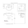J3010.1.BT1.PW1 Johnson Suisse Avon Assist Semi-recessed Basin