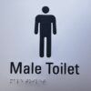 MALE ECTPSIGN Braille Signs