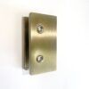 003 10mm Square Wall Bracket - Brushed Gold