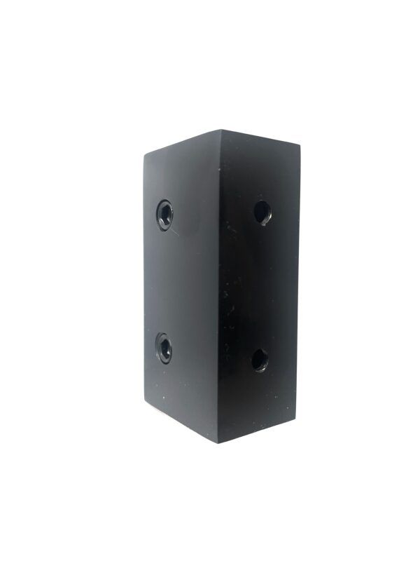 10mm Square Wall Bracket - Matt Black