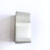 008 10mm Square Wall Bracket - Brushed Nickel