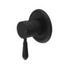 NRO69210902MB Black Shower Mixer with Metal Lever