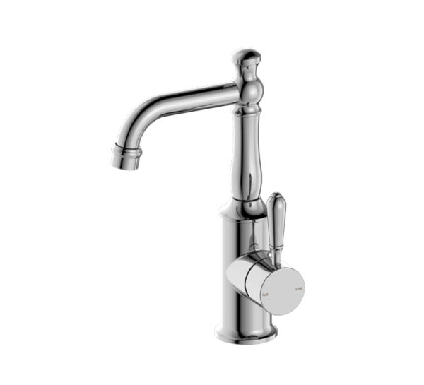 NRO69210102CH Chrome Basin Mixer with Metal Lever