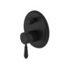 222 NRO692109A02MB Black Shower Mixer with Divertor with Metal Lever