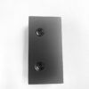 333 10mm Square Wall Bracket - Matt Black
