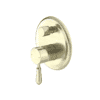 NRO692109A02AB Aged Brass Shower Mixer With Divertor With Metal Lever