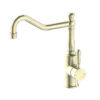 NRO69210702AB Aged Brass Kitchen Mixer Hook Spout With Metal Lever