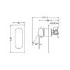 444 NR 3013-11T-MB Matt Black Shower Mixer