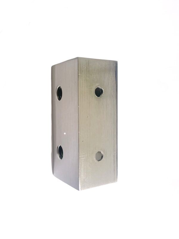 10mm Square Wall Bracket - Brushed Nickel
