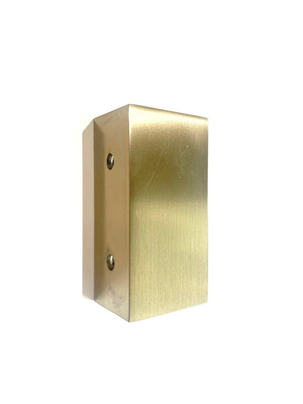 10mm Square Wall Bracket - Brushed Gold