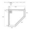 ECO-CNR-RO-1000×1000 OC Eco Neo Low Profile Polymarble Shower Base