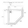 ECO-CNR-RO-914×914 OC Eco Neo Low Profile Polymarble Shower Base