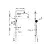 NR232105-pdf NRO23210MB Matt Black Multi Function Shower Rail