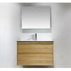 Nutro 750 EC Nutro Wooden Finish Wall Hung Vanity - 750x460mm
