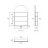 SG6161-5 SG-6161MW/MB/A1 Shaving Cabinet 610x610mm