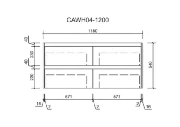 AU04 Wall Hung Vanity - 1200mm