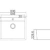 6051 spec EC6051 Top Mounted Sink With Tap Hole 606x512x228mm