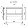 750 AU04 Wall Hung Vanity - 750mm