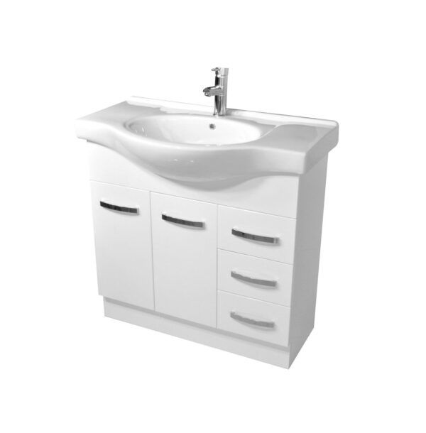 FZ-Antonio-900 with Solid Doors Freestanding Vanity - 900mm