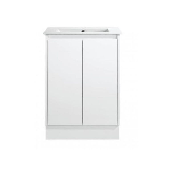 AU03-600 Gloss White Freestanding Vanity - 600x460mm