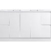 AU03-1500 Gloss White Bathroom Double Freestanding Vanity - 1500x460mm