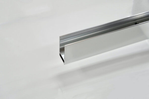 10mm Square Wall Channel - Chrome