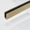 Gold3 10mm Square Wall Channel - Brushed Gold