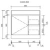 900-1 AU05 Freestanding Vanity - 900mm