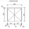 AU05WH-600 AU05WH Wall Hung Vanity - 600mm