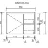 AU05WH-750 AU05WH Wall Hung Vanity - 750mm