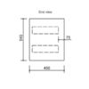 AU05WH-END VIEW AU05WH Wall Hung Vanity - 600mm