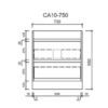 AU10-750 AU10 Freestanding Vanity - 750mm