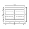 AU15-1200 AU15 Freestanding Vanity - 1200mm