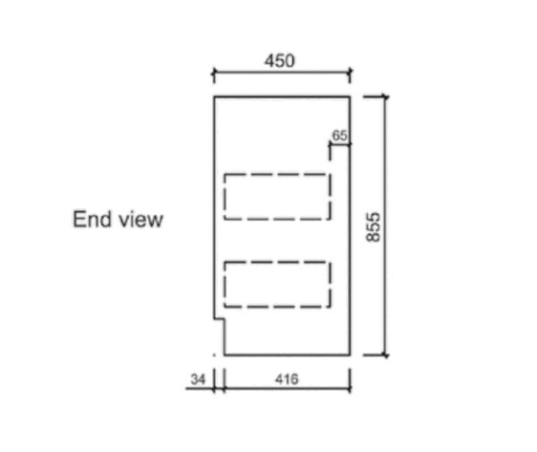 AU15 Freestanding Vanity - 600mm