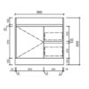 AU21-900 AU21 Compact Freestanding Vanity - 900x360mm (L/R)