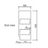 AU22 Compact Freestanding Vanity - 600x360mm