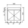 AU22 Compact Wall Hung Vanity - 600x360mm
