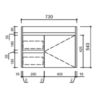 AU22WH-750 AU22 Compact Wall Hung Vanity - 750x360mm