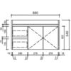 AU22 Compact Wall Hung Vanity - 900x360mm