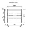 AUWH10-600 AU10 Wall Hung Vanity - 600mm