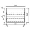 AU15 Wall Hung Vanity - 750mm