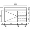 AU21 Compact Wall Hung Vanity - 900x360mm (L/R)