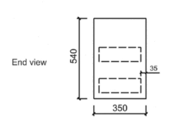 AU21 Compact Wall Hung Vanity - 750x360mm (L/R)
