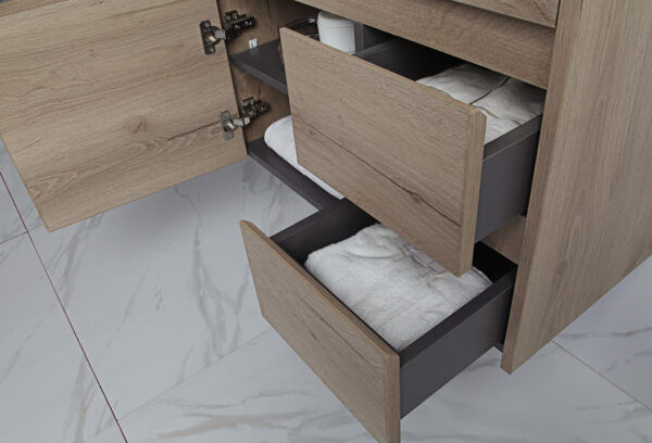 AU21 Compact Wall Hung Vanity - 750x360mm (L/R)