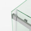 CSS20-8 SS20 - Brushed Nickel Sliding Door Shower Screen - 1200x900mm (Suit On Tiled Floor)