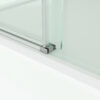 CSS20-9 SS20 - Brushed Nickel Wall to Wall Front Only Sliding Shower Screen - Multiple Sizes (1130-1750mm)